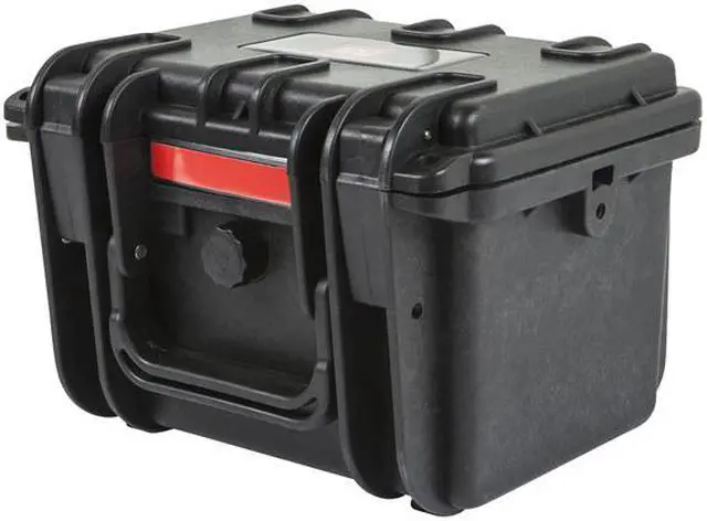 Alt view image 2 of 6 - Monoprice Weatherproof / Shockproof Hard Case - Black IP67 level dust and water protection up to 1 meter depth with Customizable Foam, 8 x 7 x 6 in, 2.9 Liter (112679)