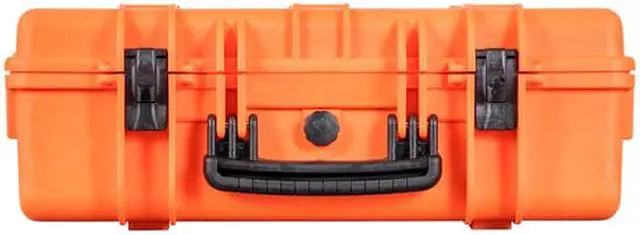 Alt view image 4 of 6 - Monoprice Weatherproof Hard Case - 22in x 14in x 8in, Orange With Customizable Foam, Shockproof, IP67