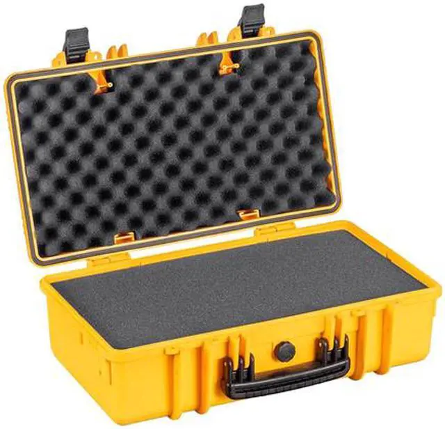 Alt view image 2 of 6 - Monoprice Weatherproof Hard Case - 22in x 14in x 8in, Yellow With Customizable Foam, Shockproof, IP67