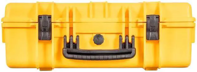 Alt view image 3 of 6 - Monoprice Weatherproof Hard Case - 22in x 14in x 8in, Yellow With Customizable Foam, Shockproof, IP67