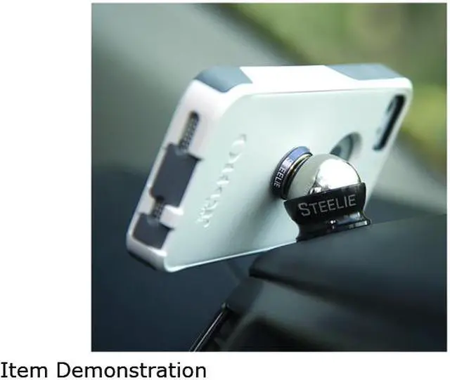 Alt view image 2 of 5 - Nite Ize Black, Silver Steelie Magnetic Phone Mount Kit STCK-11-R8