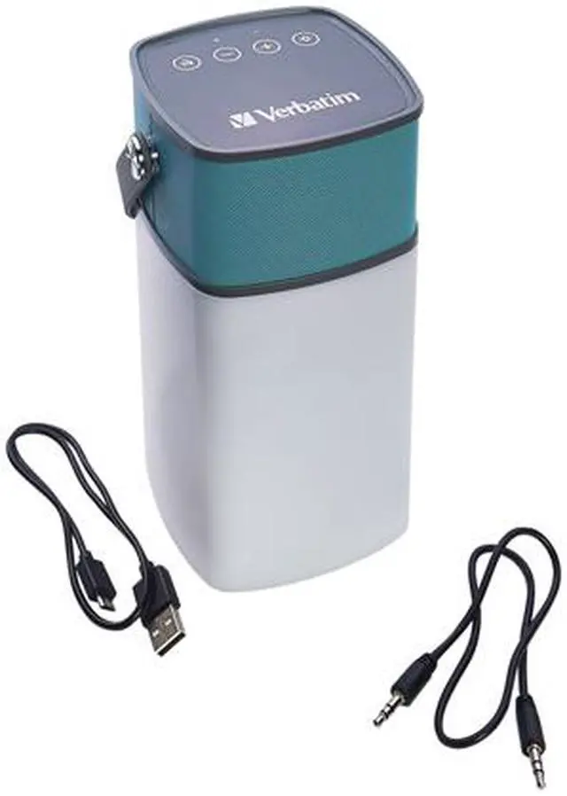 Alt view image 5 of 6 - Verbatim 98594 2-In-1 Water Resistant Speaker Lantern - Speaker - For Portable Use - Wireless - Usb - Sea Glass