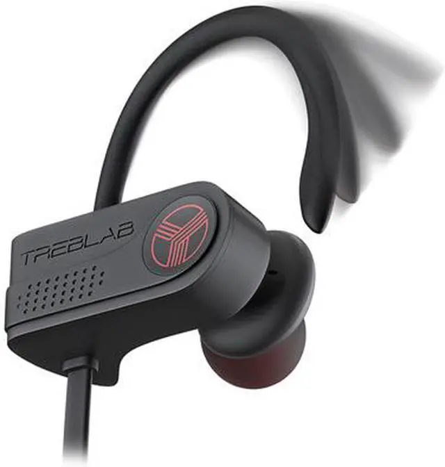 Alt view image 2 of 6 - TREBLAB XR700 PRO Wireless Running Earbuds - Top 2019 Sports Headphones, Custom Adjustable Earhooks, Bluetooth 5.0 IPX7 Waterproof, Rugged Workout Earphones, Noise Cancelling Microphone In-Ear Headset