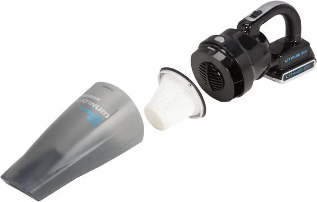 Alt view image 6 of 9 - Black & Decker BDH2000SL 20V MAX Cordless Lithium-Ion Platinum Hand Vacuum Kit with Removal Battery