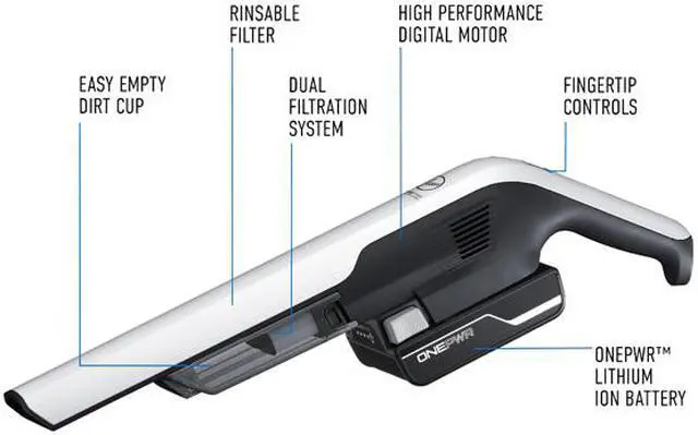 Alt view image 2 of 6 - Hoover ONEPWR Dust Chaser Handheld Vacuum Cleaner BH57010