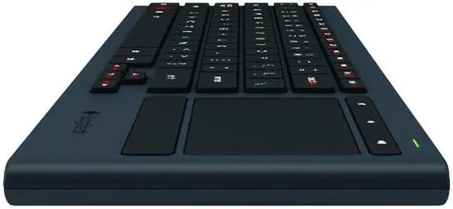 Alt view image 4 of 5 - Logitech K830 Illuminated Living-Room Keyboard with Built-in Touchpad – Easy-access Media Keys and Shortcut Keys for Windows or Android