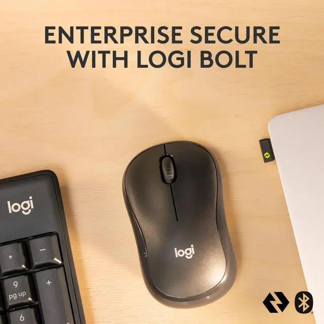 Alt view image 3 of 11 - Logitech MK370 Combo for Business Wireless Keyboard and Silent Mouse 920011887