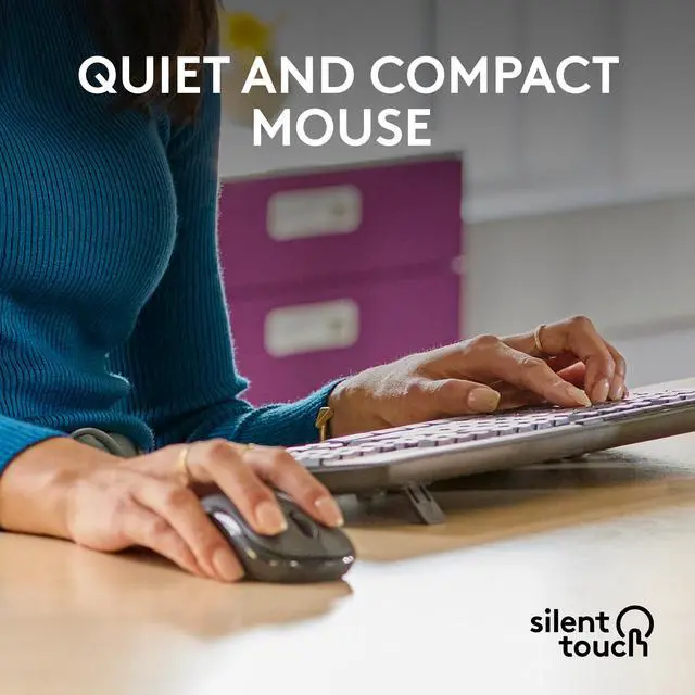 Alt view image 9 of 11 - Logitech MK370 Combo for Business Wireless Keyboard and Silent Mouse 920011887