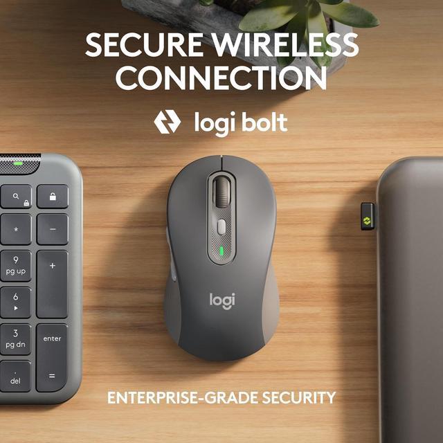 Alt view image 3 of 11 - Logitech Signature Slim MK955 for Business Wireless Keyboard and Mouse Combo