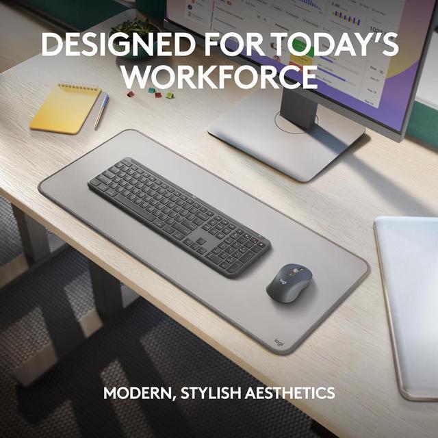 Alt view image 2 of 11 - Logitech Signature Slim MK955 for Business Wireless Keyboard and Mouse Combo