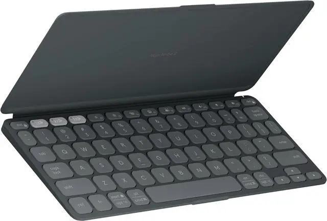 Main image of Logitech KEYS-To-Go 2, Ultra-Portable Bluetooth Wireless Keyboard, Protective Cover, Easy-Switch Multi-Device, for iPad, iPhone, Mac, Windows, Android Tablets & Smartphones, Graphite
