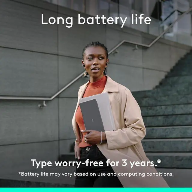 Alt view image 6 of 9 - Logitech Keys-To-Go 2 for iPad, Ultra-Slim Bluetooth Scissor-Switch Portable Wireless Keyboard With Built-in Protective Cover, 3-Year Battery Life, Easy-Switch for iPad, iPhone, Mac, Graphite