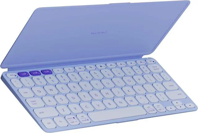 Main image of Logitech KEYS-To-GO 2, Ultra-Slim Bluetooth Scissor-Switch Portable Wireless Keyboard With Built-In Protective Cover, Multi-OS Compatible for Android, Windows, Chrome, IOS Tablets, Lilac