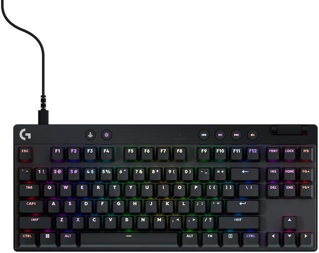 Main image of Logitech G PRO X TKL RAPID Tenkeyless Wired Gaming Keyboard With Magnetic Analog Switches, Rapid Trigger Mode, Adjustable Actuation, and Customizable RGB Lighting, Black - Cable Connectivity - USB Typ