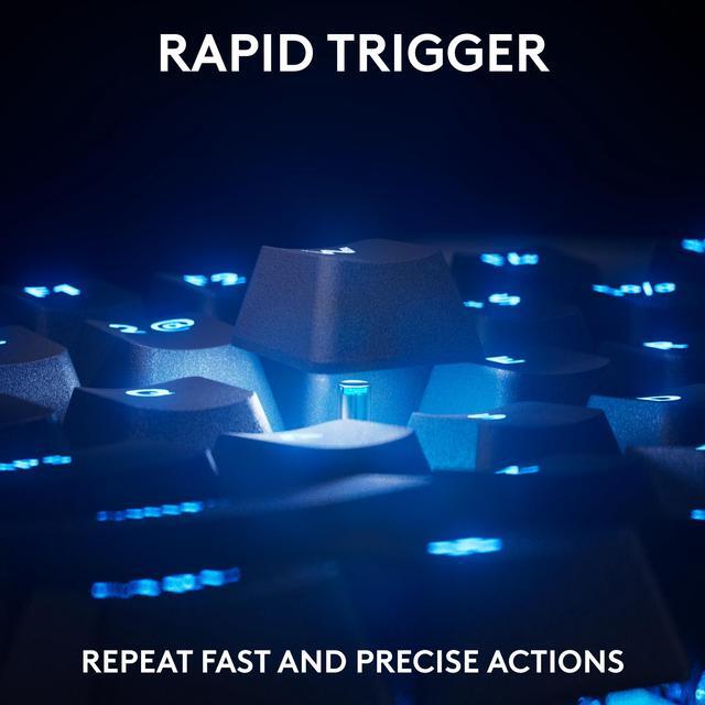 Alt view image 3 of 9 - Logitech G PRO X TKL RAPID Tenkeyless Wired Gaming Keyboard With Magnetic Analog Switches, Rapid Trigger Mode, Adjustable Actuation, and Customizable RGB Lighting, Black - Cable Connectivity - USB Typ