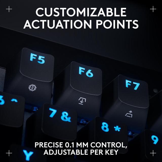 Alt view image 4 of 9 - Logitech G PRO X TKL RAPID Tenkeyless Wired Gaming Keyboard With Magnetic Analog Switches, Rapid Trigger Mode, Adjustable Actuation, and Customizable RGB Lighting, Black - Cable Connectivity - USB Typ