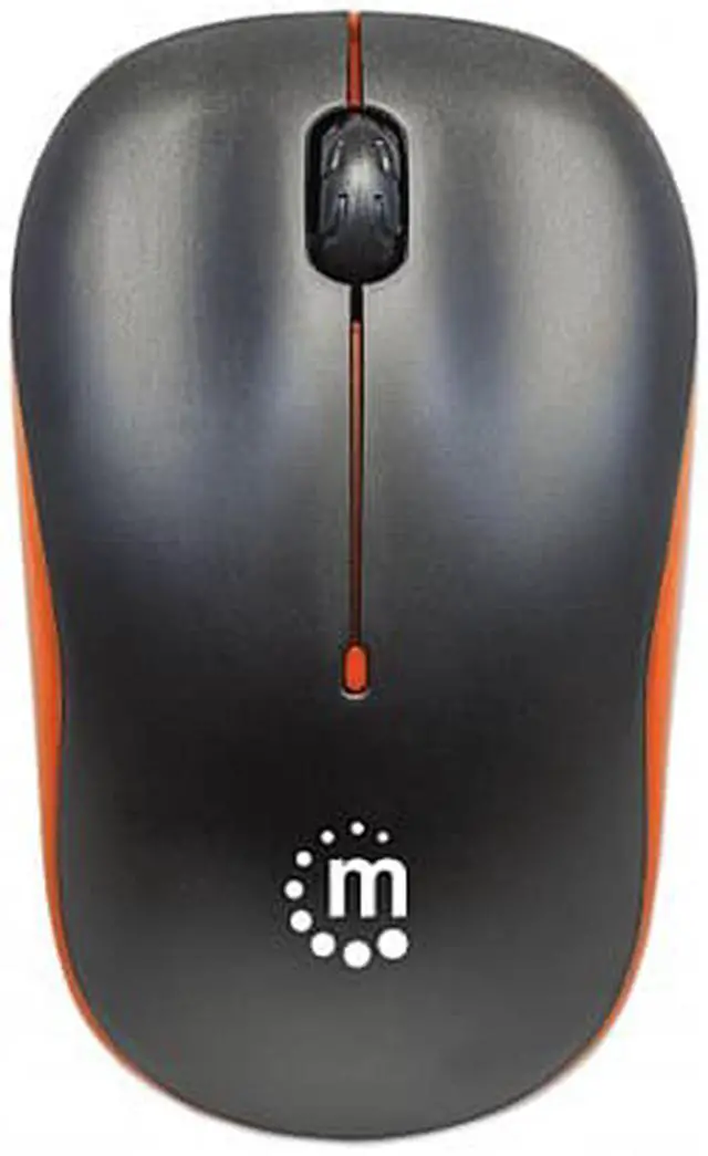 Alt view image 3 of 4 - Manhattan 179409 Success Wireless Optical Mouse (Orange/Black)