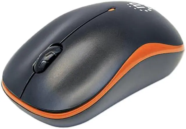Alt view image 2 of 4 - Manhattan 179409 Success Wireless Optical Mouse (Orange/Black)