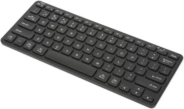 Alt view image 3 of 5 - Targus Compact Multi-Device Bluetooth Antimicrobial Keyboard - Wireless Connectivity - Bluetooth - Tablet, Smartphone, Notebook - PC, Mac - AAA Battery Size Supported - Black - AKB862US