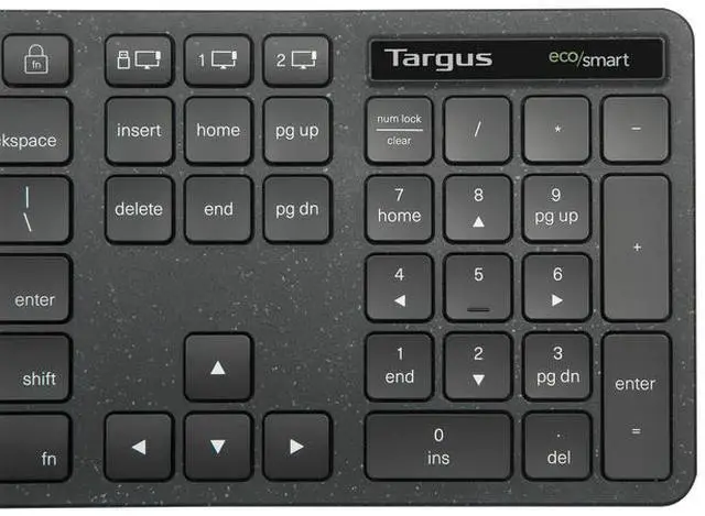 Alt view image 2 of 8 - Targus Full-Size Wireless EcoSmart Keyboard AKB873US