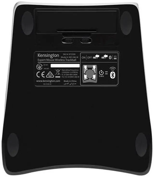 Alt view image 7 of 12 - Kensington K72359 Expert Wireless Trackball Mouse