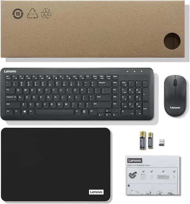 Alt view image 5 of 13 - Lenovo 300 Wireless Combo Keyboard and Mouse - US English