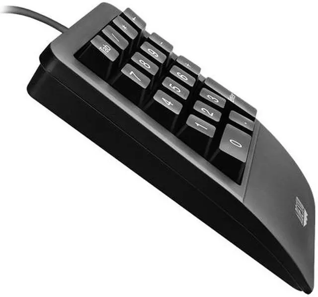 Alt view image 3 of 7 - Adesso AKB-618UB Antimicrobial Waterproof Numeric Keypad with Wrist Rest Support