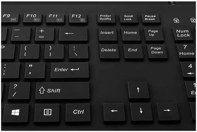 Alt view image 4 of 8 - Adesso Antimicrobial Waterproof Desktop Keyboard Keyboard