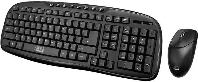Main image of ADESSO WKB-1330CB ADESSO 2.4GHZ WIRELESS EASYTOUCH DESKTOP MULTIMEDIA KEYBOARD AND MOUSE COMBO.