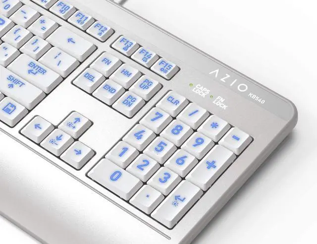 Alt view image 4 of 7 - AzIO KB540 Antimicrobial Keyboard (Mac)