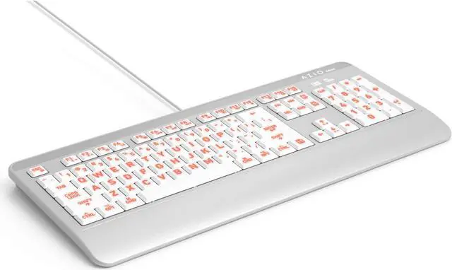 Alt view image 5 of 7 - AzIO KB540 Antimicrobial Keyboard (Mac)