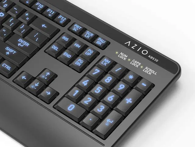 Alt view image 4 of 6 - AzIO KB530 Antimicrobial Keyboard (PC)