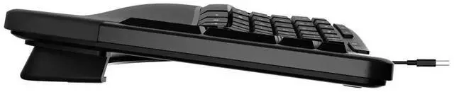 Alt view image 4 of 6 - Incase Designed by Microsoft Ergonomic Keyboard - Cable Connectivity - USB 2.0 Type A Interface - 126 Key(s) - MS Office, Emoji, Search, Multimedia, Mute, Volume Up, Volume Down, Music
