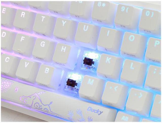 Ducky One 2 SF 65% RGB LED Mechanical Keyboard, White w Ducky One 2 SF 65% RGB LED Mechanical Keyboard, White w