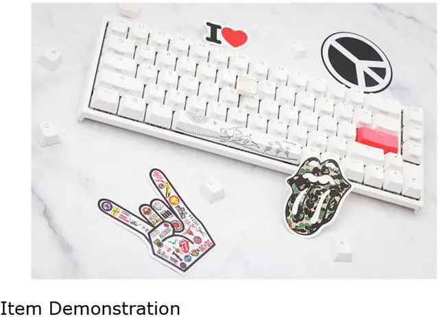 Alt view image 5 of 5 - Ducky One 2 SF 65% RGB LED Mechanical Keyboard, White w/ Cherry MX Blue Switches