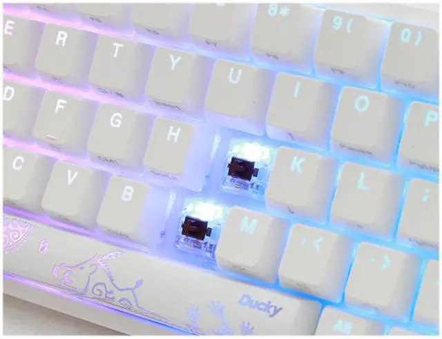 Alt view image 3 of 5 - Ducky One 2 SF 65% RGB LED Mechanical Keyboard, White w/ Cherry MX Brown Switches