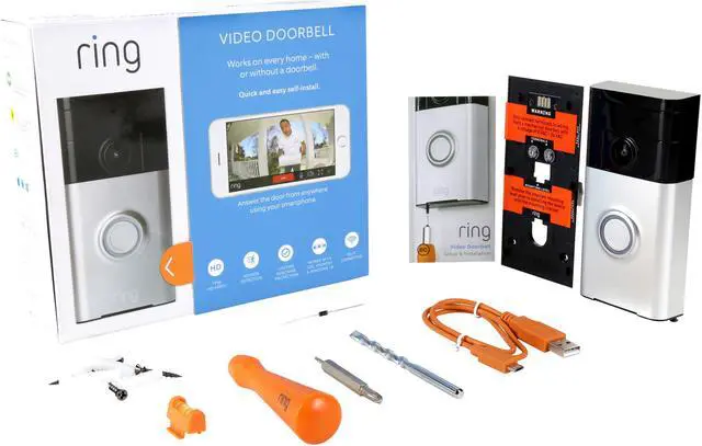 Alt view image 7 of 6 - Ring Wi-Fi Enabled Video Doorbell (Satin Nickel)