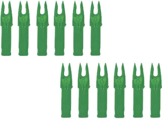 Main image of Carbon Express CX Precision Nocks Clr Green 12pk 50227