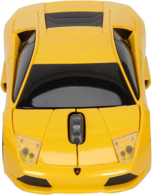 Alt view image 2 of 7 - Road Mice HP-11LGMCYXA Lamborghini Murcielago Series Car Mouse - Yellow