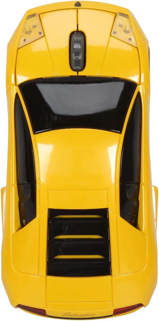Alt view image 3 of 7 - Road Mice HP-11LGMCYXA Lamborghini Murcielago Series Car Mouse - Yellow
