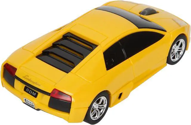 Alt view image 5 of 7 - Road Mice HP-11LGMCYXA Lamborghini Murcielago Series Car Mouse - Yellow