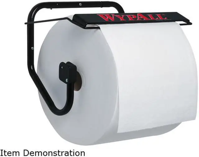 Alt view image 2 of 4 - Wall Mounted Dispenser for WypAll and Kimtech Wipes (80579), Jumbo Roll, Black