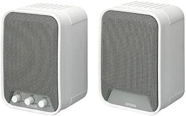 Alt view image 2 of 2 - Epson Active Speakers with built-in amplifiers (ELPSP02) - White