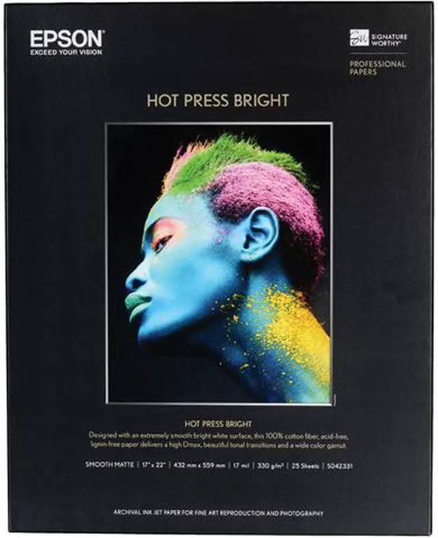 Main image of Epson - S042330 - Epson Inkjet Fine Art Paper - 98% Opacity - 13 x 19 - 330 g/m Grammage - Matte, Smooth - 25 / Pack