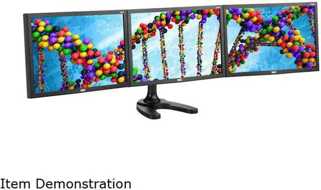 Alt view image 7 of 10 - atdec SD-FS-T Triple Display Mount with a Freestanding Base. Max Load: 17.6lbs Per Display
