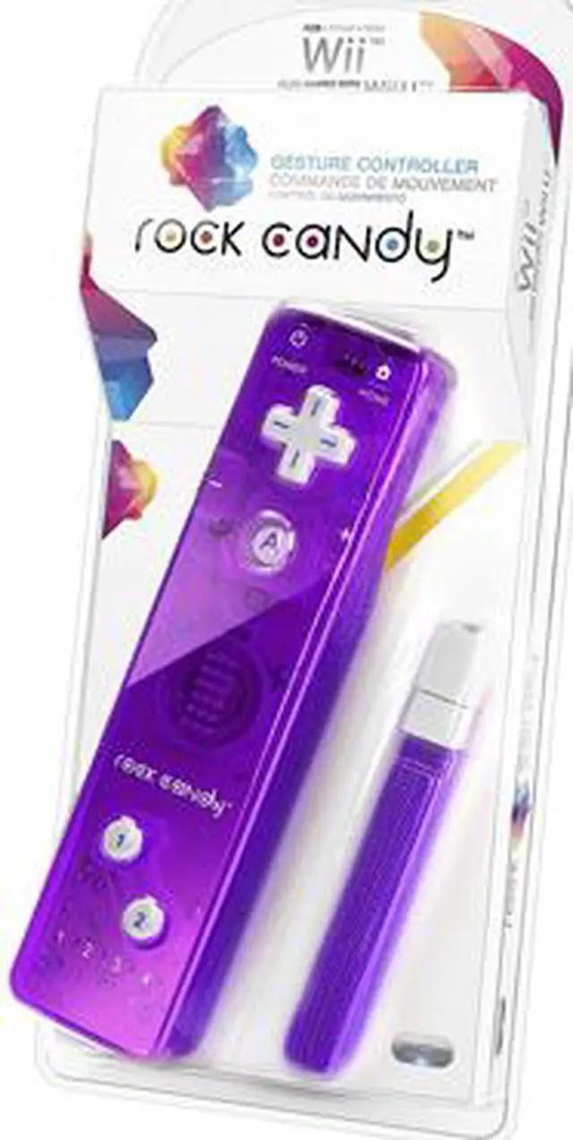 Alt view image 2 of 2 - Wii - Controller - Rock Candy - Purple (PDP)
