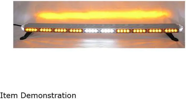 Alt view image 4 of 5 - 40" Amber Clear Super Bright 70 LEDs Light Bar Flashing Warning Tow/Plow Truck Wrecker Police Snow Plow with BRAKE & SIDE MARKER/TAIL & TURN SIGNAL & CARGO LIGHTS w/ Upgraded Controller