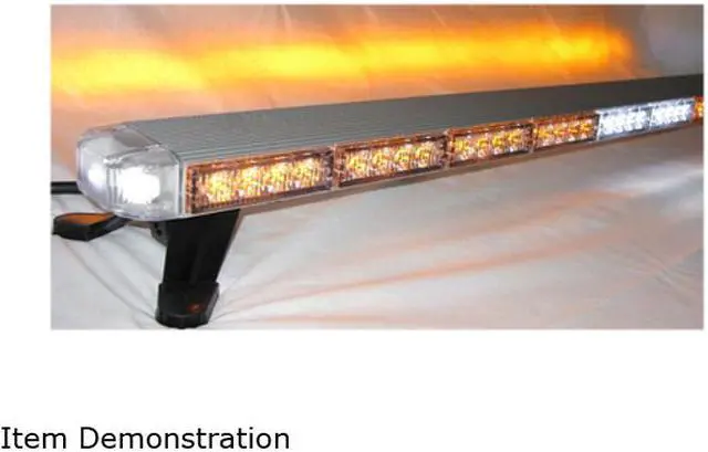 Alt view image 5 of 5 - 40" Amber Clear Super Bright 70 LEDs Light Bar Flashing Warning Tow/Plow Truck Wrecker Police Snow Plow with BRAKE & SIDE MARKER/TAIL & TURN SIGNAL & CARGO LIGHTS w/ Upgraded Controller
