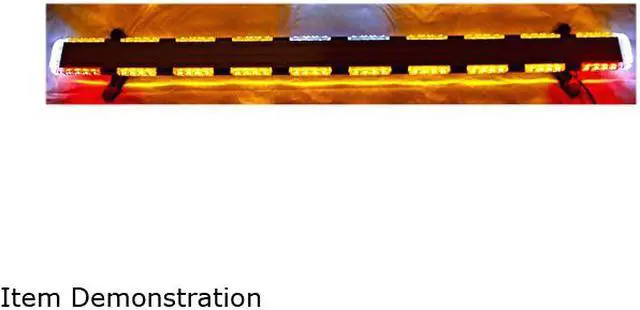 Alt view image 5 of 7 - 56“ 86 LED Emergency Flashing Light Bar Warning Truck Tow Wrecker Strobe Amber/White