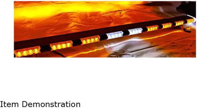 Alt view image 6 of 7 - 56“ 86 LED Emergency Flashing Light Bar Warning Truck Tow Wrecker Strobe Amber/White